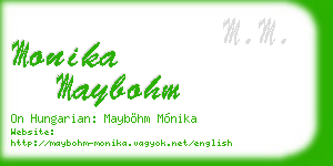 monika maybohm business card